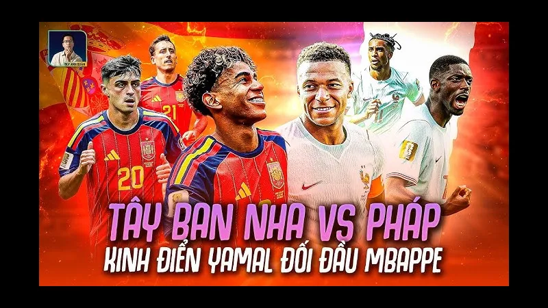 Mbappe đi bóng nhanh qua hàng phòng ngự của Yamal Mbappe đi bóng nhanh qua hàng phòng ngự của Yamal